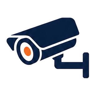 Security cameras and access control illustration