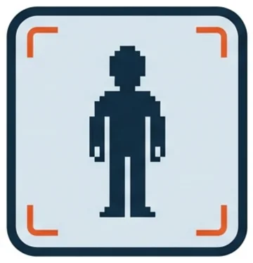Illustration of how much detail a camera shows at the observe level